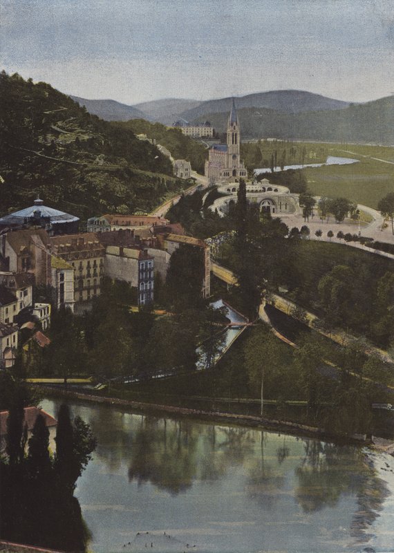 Lourdes, View from the Castle by European Photographer
