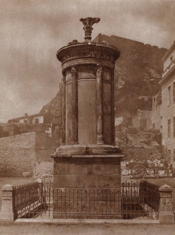 Monument to Dionysus, god of wine, erected in Athens in 335-34 BC by Lysicrates to celebrate his team