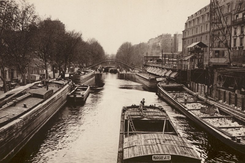 Paris: The Pinnaces on the Canal St-Martin by European Photographer