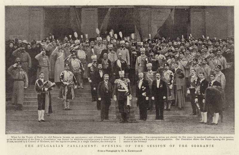 The Bulgarian Parliament, Opening of the Session of the Sobranje by European Photographer
