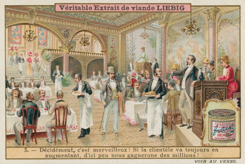 A Full Restaurant by European School