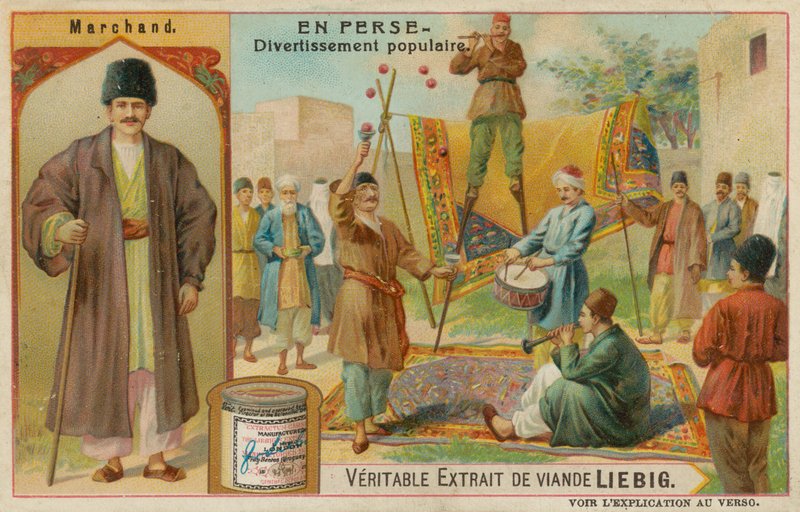 A Merchant and Popular Entertainers by European School
