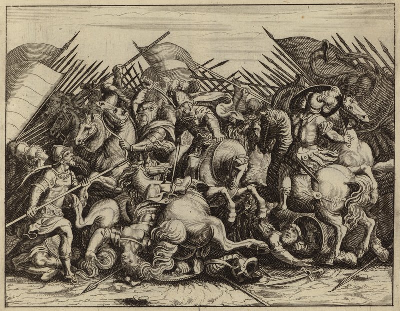 Alexander Fighting Demetrius and Jonathan Fighting Appolonius by European School