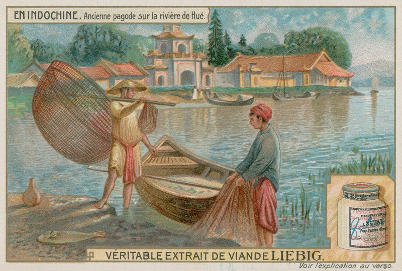 Ancient Pagoda on the Perfume River in Vietnam by European School