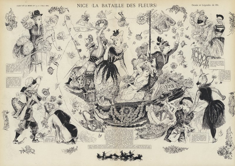 Annual Battle of the Flowers, Nice, France by European School