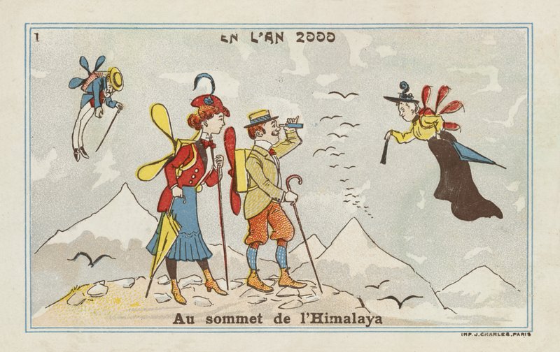 At the summit of the Himalayas in the year 2000 by European School