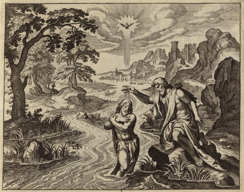 Baptism of Jesus Christ by European School