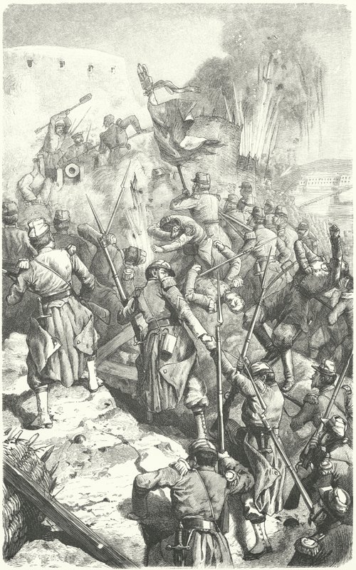 Capture of the Malakoff Redoubt during the Siege of Sevastopol, 8 September 1855 by European School