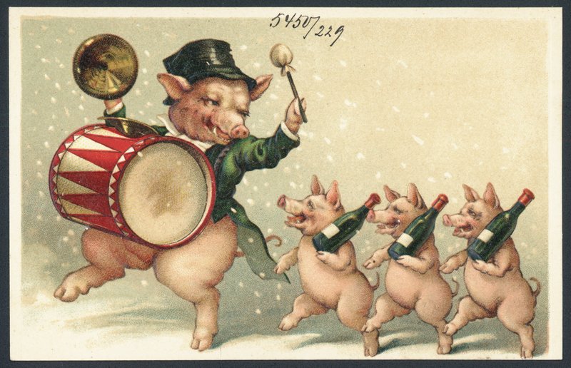 Celebrating Pigs by European School