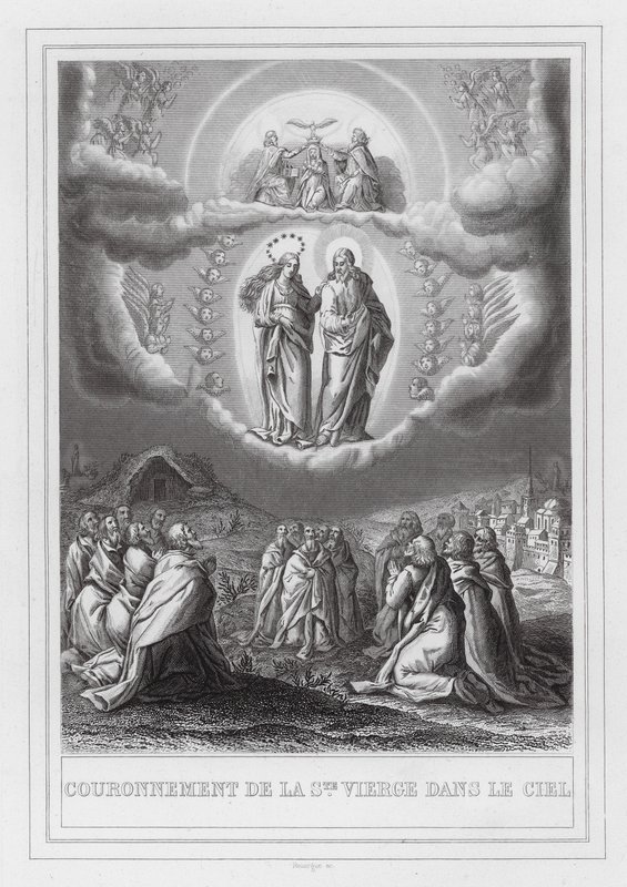 Coronation of the Virgin Mary in Heaven by European School