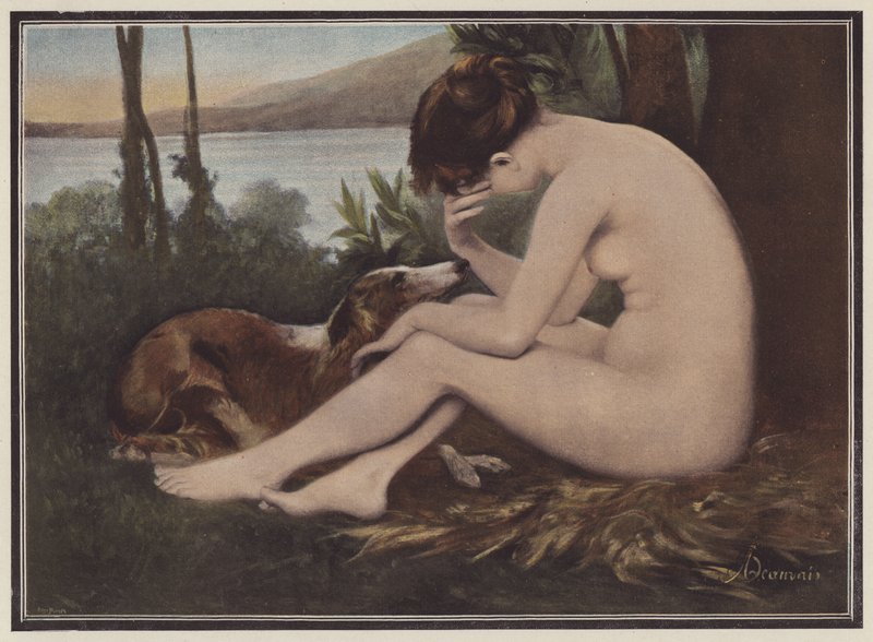 Echo, Mourning Her Rejection by Narcissus by European School