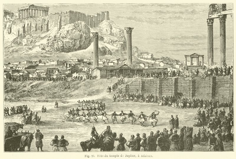 Festival of the Temple of Jupiter, Athens by European School