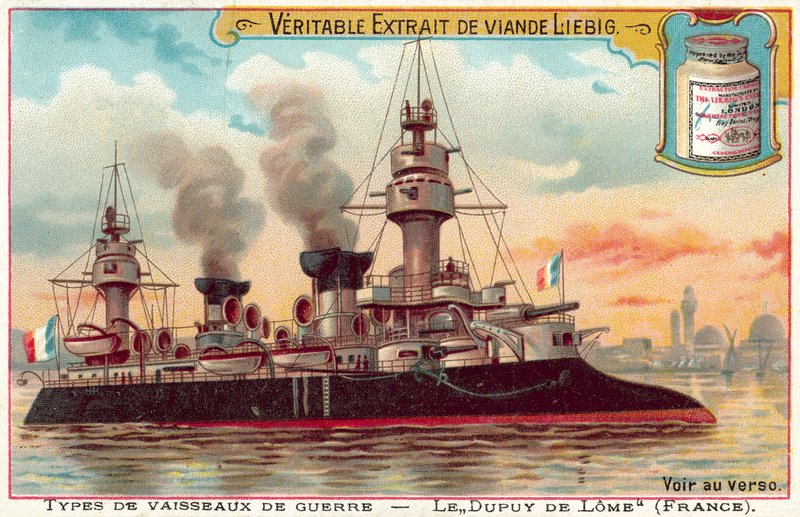 French armoured cruiser Dupuy de Lome by European School