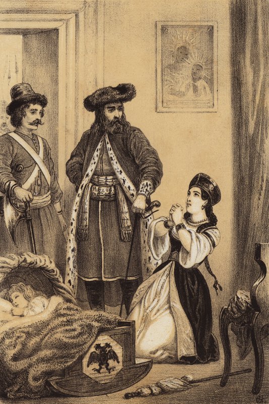 Guards Waiting for the Infant Tsar Ivan VI of Russia to Wake by European School