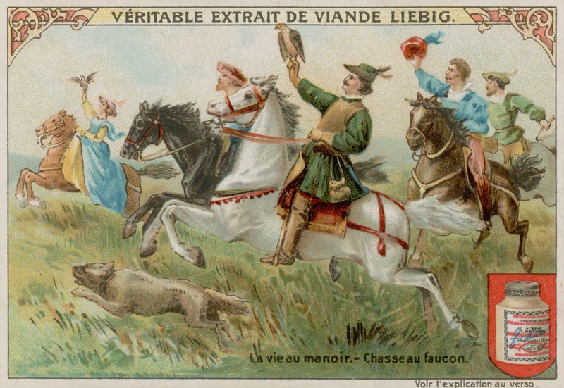 Hunting with Falcons by European School