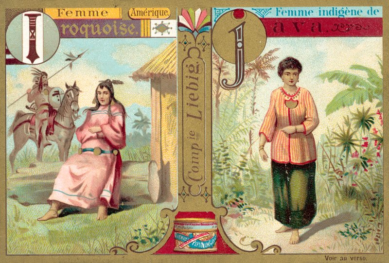 Iroquois and Javanese women by European School