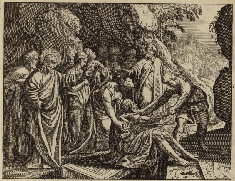 Jesus Christ Raising Lazarus from the Dead by European School