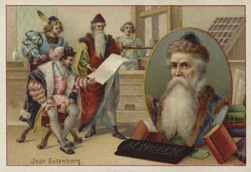 Johannes Gutenberg, German engraver, inventor and printer by European School