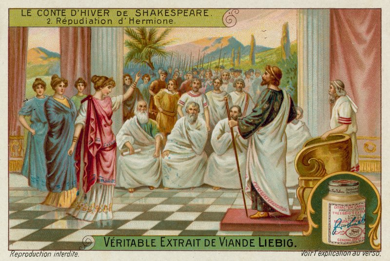 King Leontes Accuses Queen Hermione of Infidelity by European School