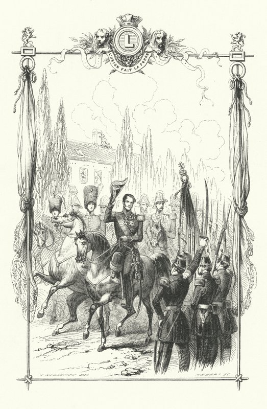 King Leopold I, the Duke of Brabant and the Count of Flanders Reviewing a Military Parade, Belgium by European School