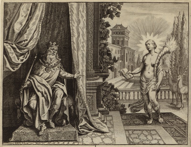 King Solomon composing the Song of Songs in ecstasy by European School