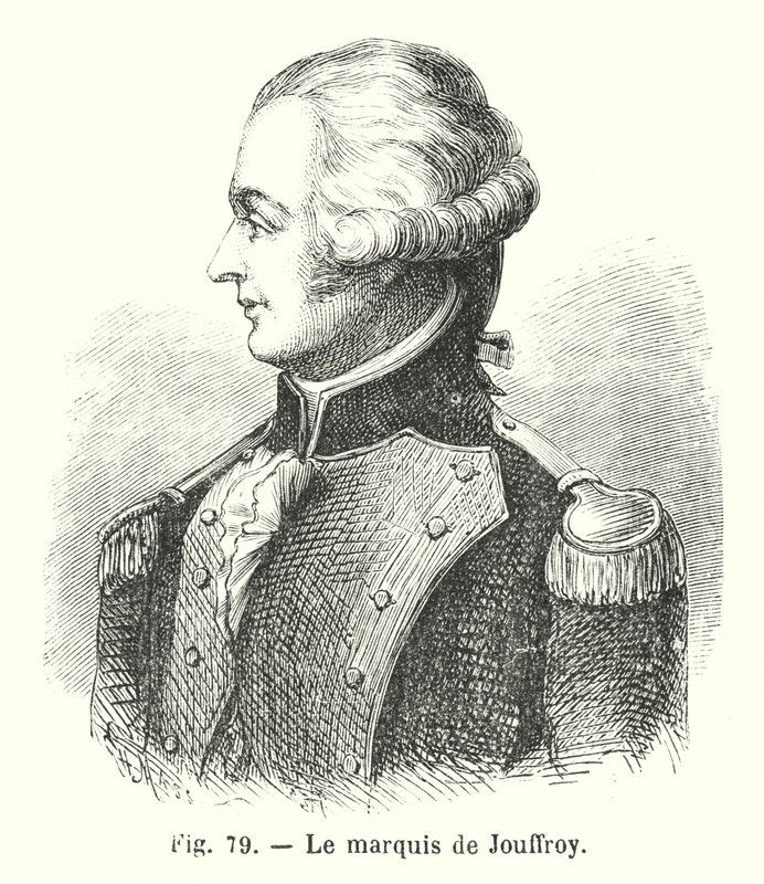 Marquis de Jouffroy (engraving) by European School