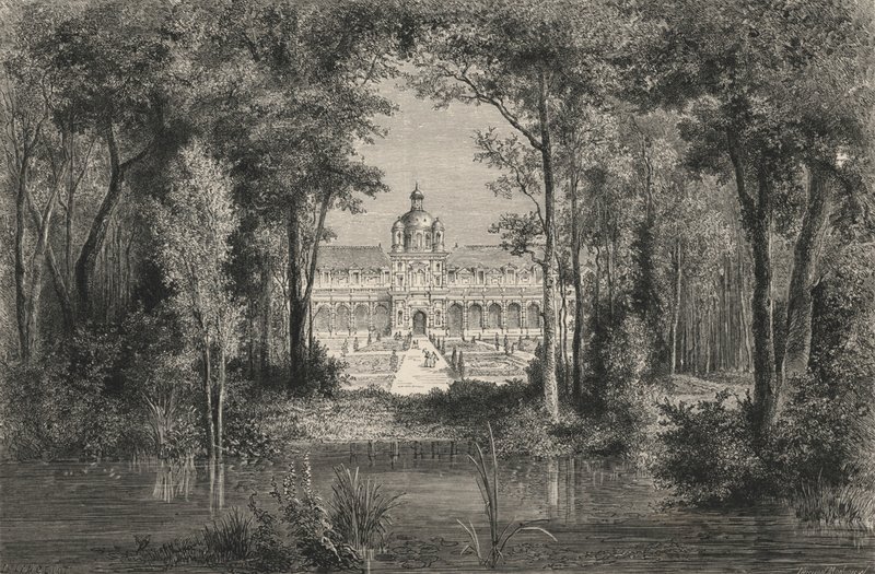 The Tuileries Under Henry IV (engraving) by European School