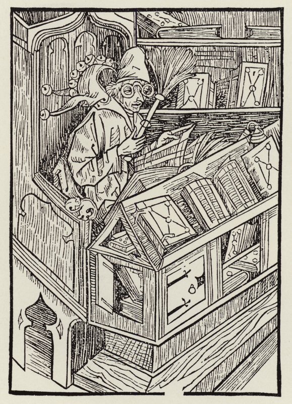 Little ship or mirror of fools by European School