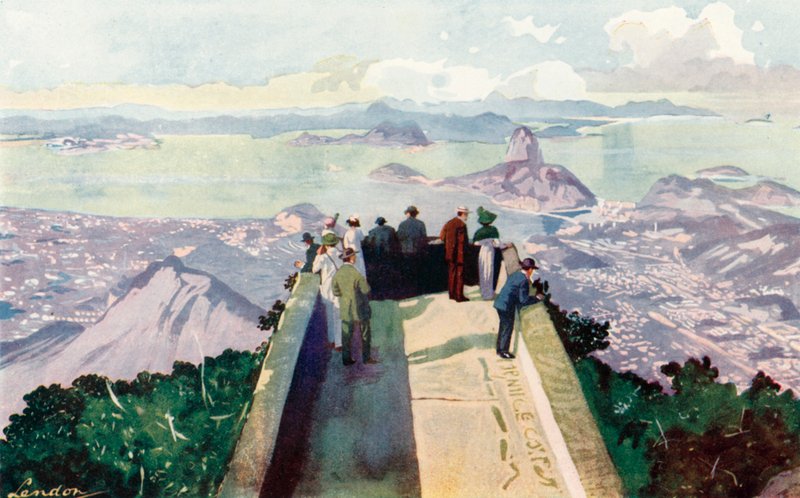Looking Down from the Eastern Edge of Corcovado Peak, 2,300 Feet by European School