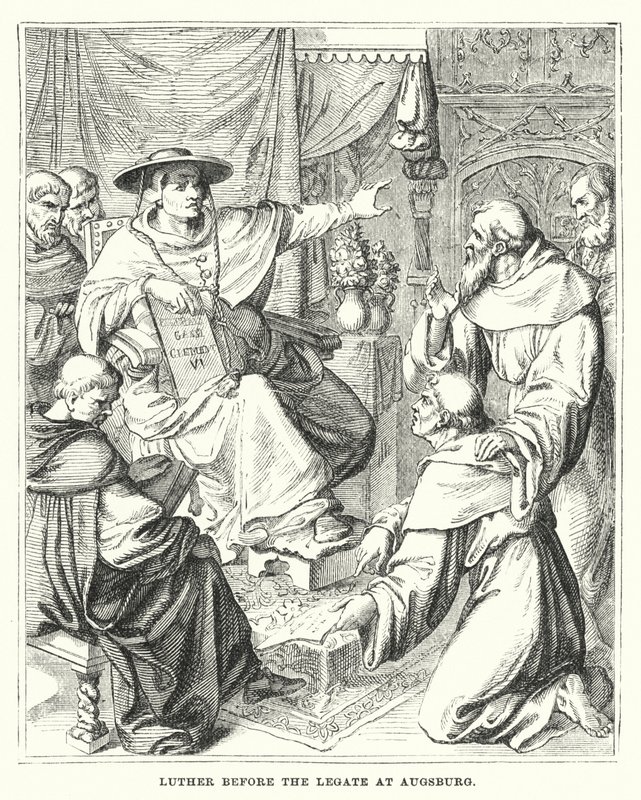 Luther Before the Legate at Augsburg by European School