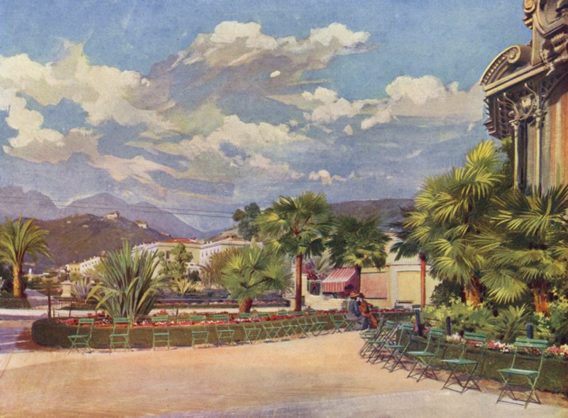 Menton, The Music Kiosk and the New Garden by European School