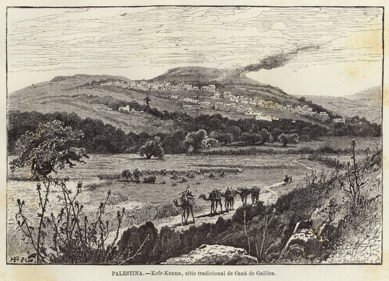 Palestine, Kefr-Kenna, Traditional Site of Cana of Galilee by European School