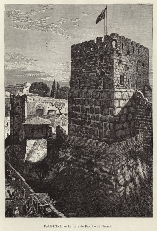 Palestine, The Tower of David or Phasael by European School
