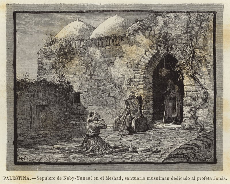 Palestine, Tomb of Neby-Yunas, in Meshad, Muslim Shrine Dedicated to the Prophet Jonah by European School