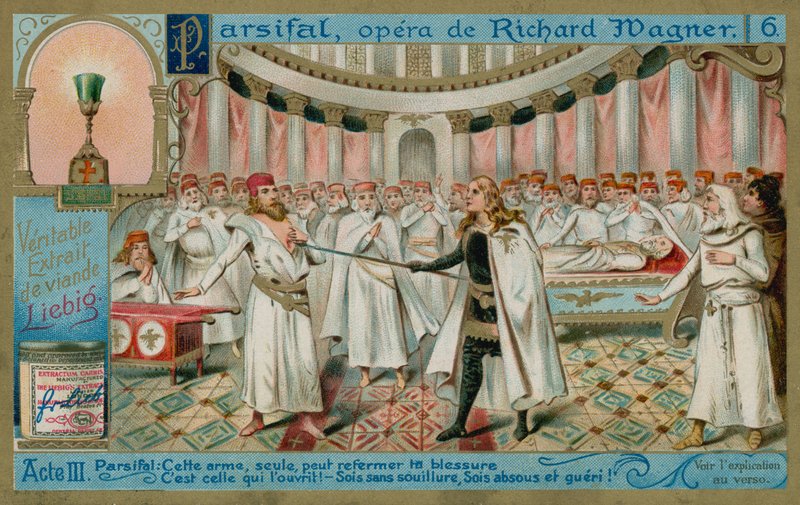 Parsifal Heals Amfortas with the Holy Spear by European School