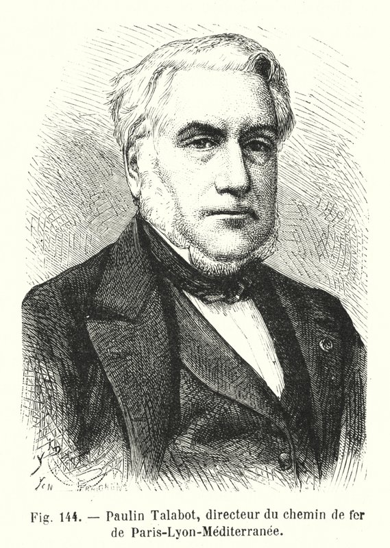 Paulin Talabot, Director of the Paris-Lyon-Mediterranean Railway (engraving) by European School
