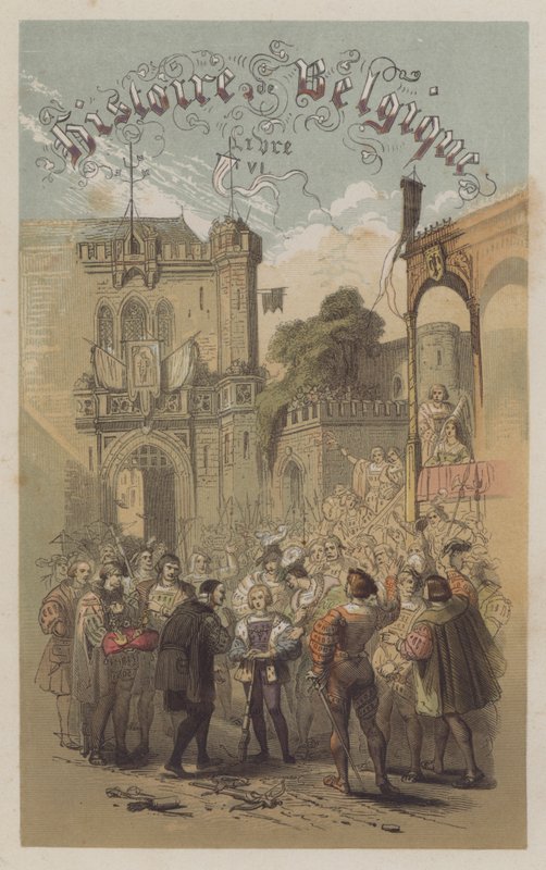 Philip the Handsome, Duke of Burgundy, winning a crossbow shooting competition by European School