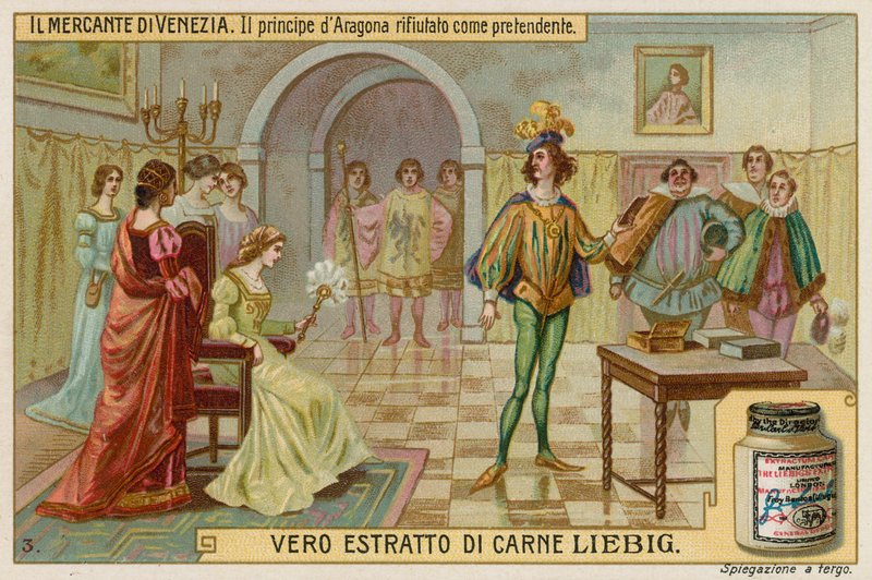 Portia Rejects the Prince of Aragon as a Suitor by European School