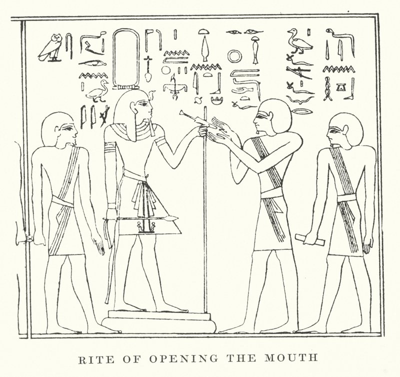 Rite of opening the Mouth by European School