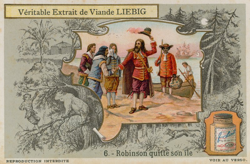 Robinson Crusoe leaves the island by European School