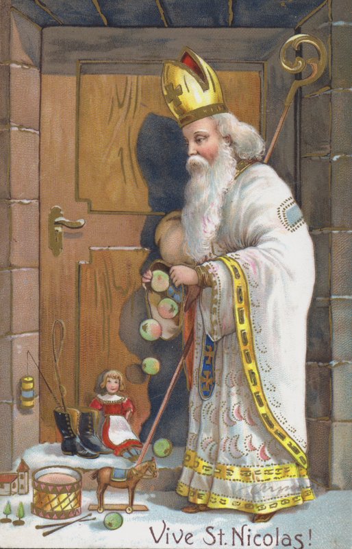 St Nicholas Day Card by European School