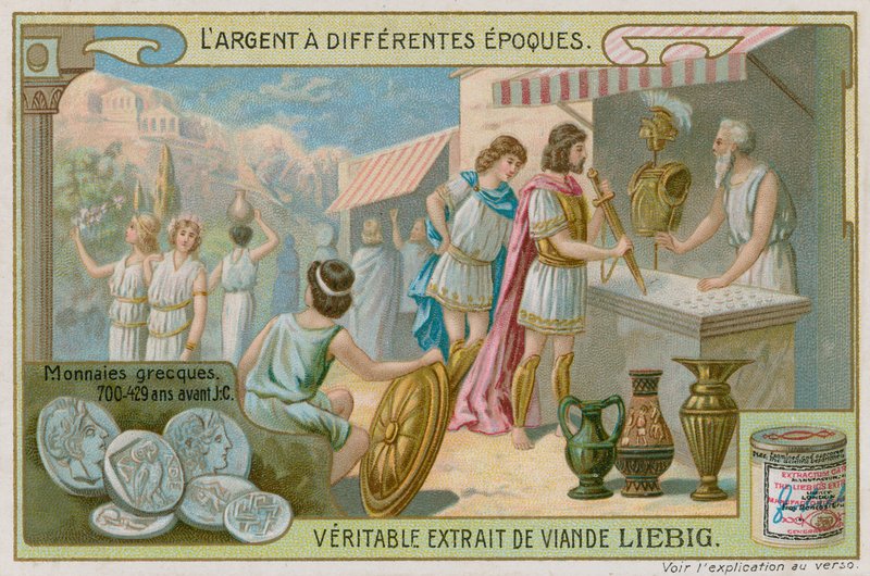 The Greeks and Their Stamped Coins by European School