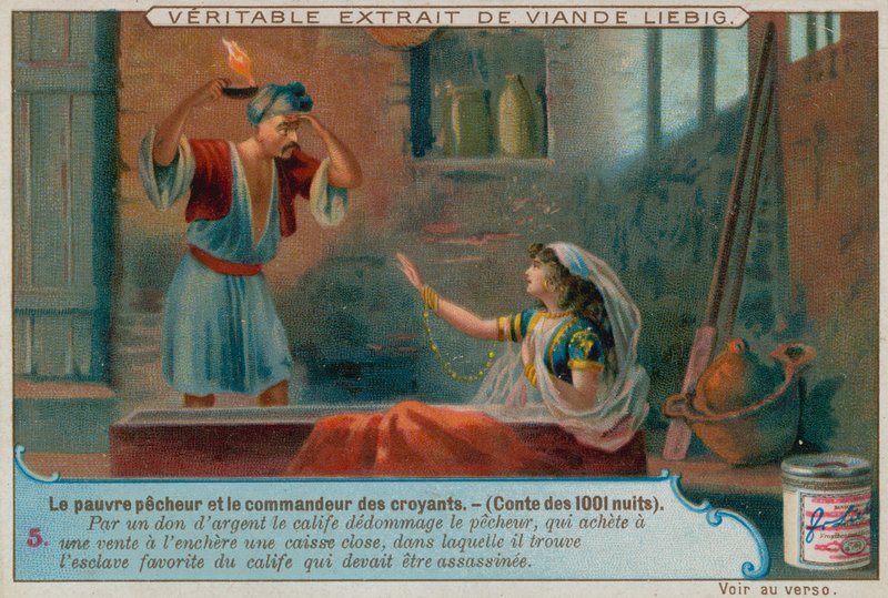 The Poor Fisherman and the Favourite of the Caliph by European School