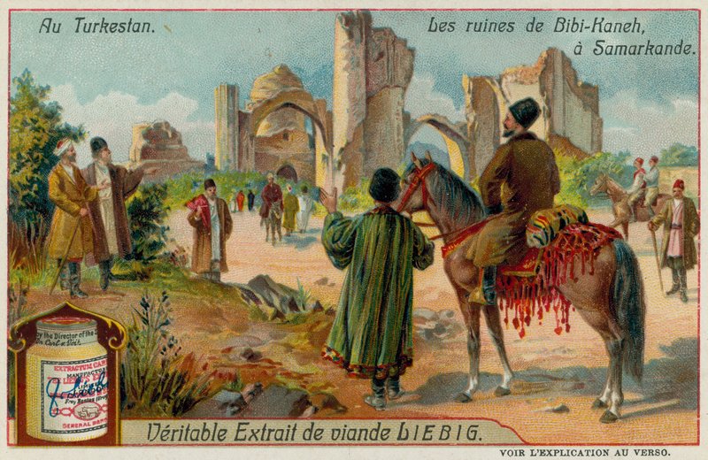 The Ruins of Bibi-Khanym Mosque in Samarkand in Uzbekistan by European School