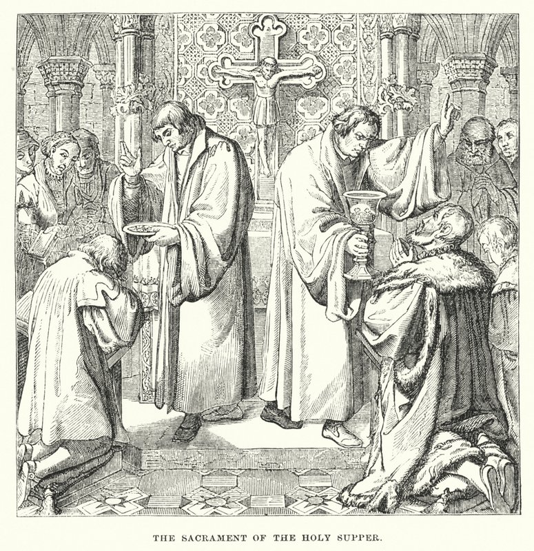 The sacrament of the Holy Supper by European School