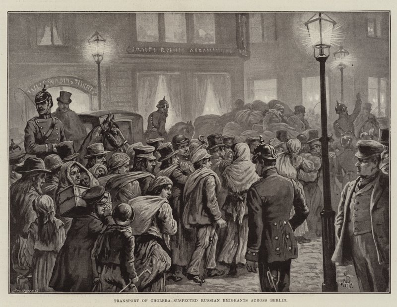 Transport of Cholera-Suspected Russian Emigrants across Berlin by European School