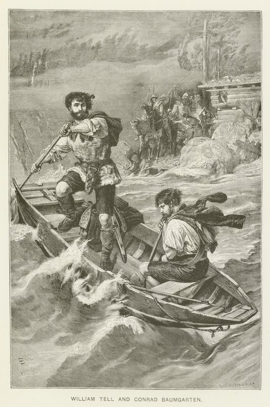 William Tell and Conrad Baumgarten by European School