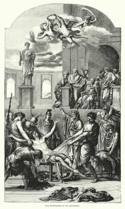 The Martyrdom of St. Lawrence by Eustache (after) Le Sueur