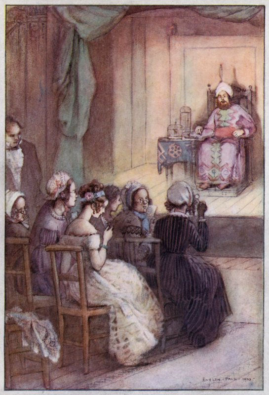Illustration for Cranford by Mrs Gaskell by Evelyn Paul