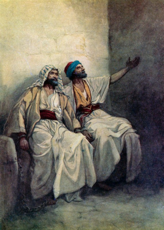 Paul and Silas Joyful in Prison by Evelyn Stuart Hardy
